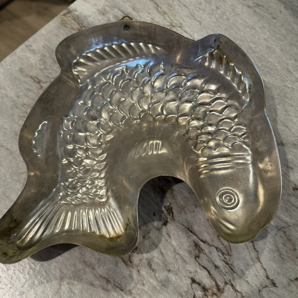 Vtg Copper Fish Gelatin Mold‎ Wall Decor